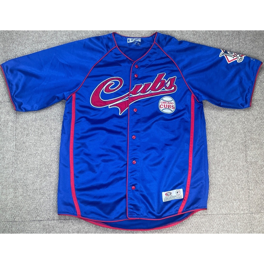 True Fan MLB‎ Genuine Merchandise Embroidered Chicago Cubs Baseball Jersey Large